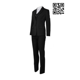 BWS072 Custom made suit style Design female models suit style Macao Audit Office Suit manufacturer  business pantsuit BWS072 Custom made suit style Design female models suit style Macao Audit Office Suit manufacturer  business pantsuit